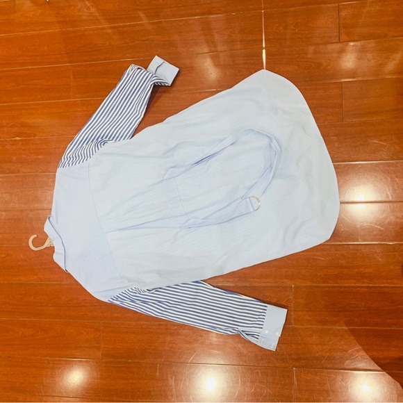 Women's Long Sleeve Shirt Cotton Loose Fit Casual Button Down Tops - Small - Picture 3 of 14